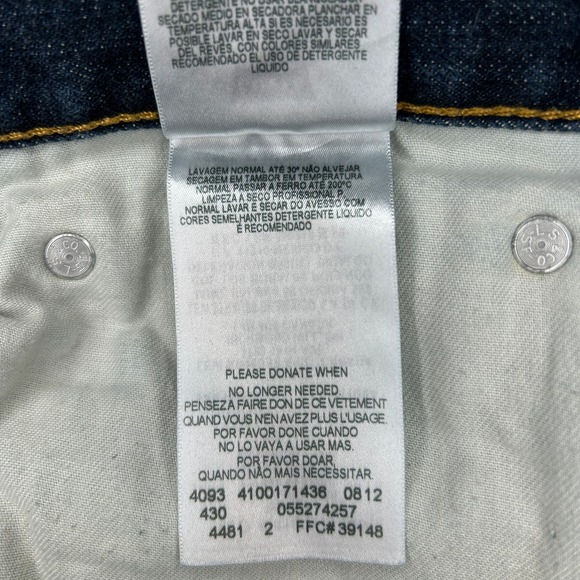 Levi's 527 Men's 38x30 Bootcut Jeans Dark Wash‎ Denim 100% Cotton - Picture 5 of 5